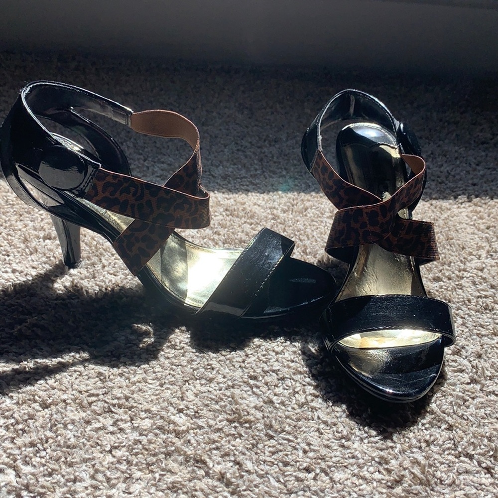 coach cross cross heels